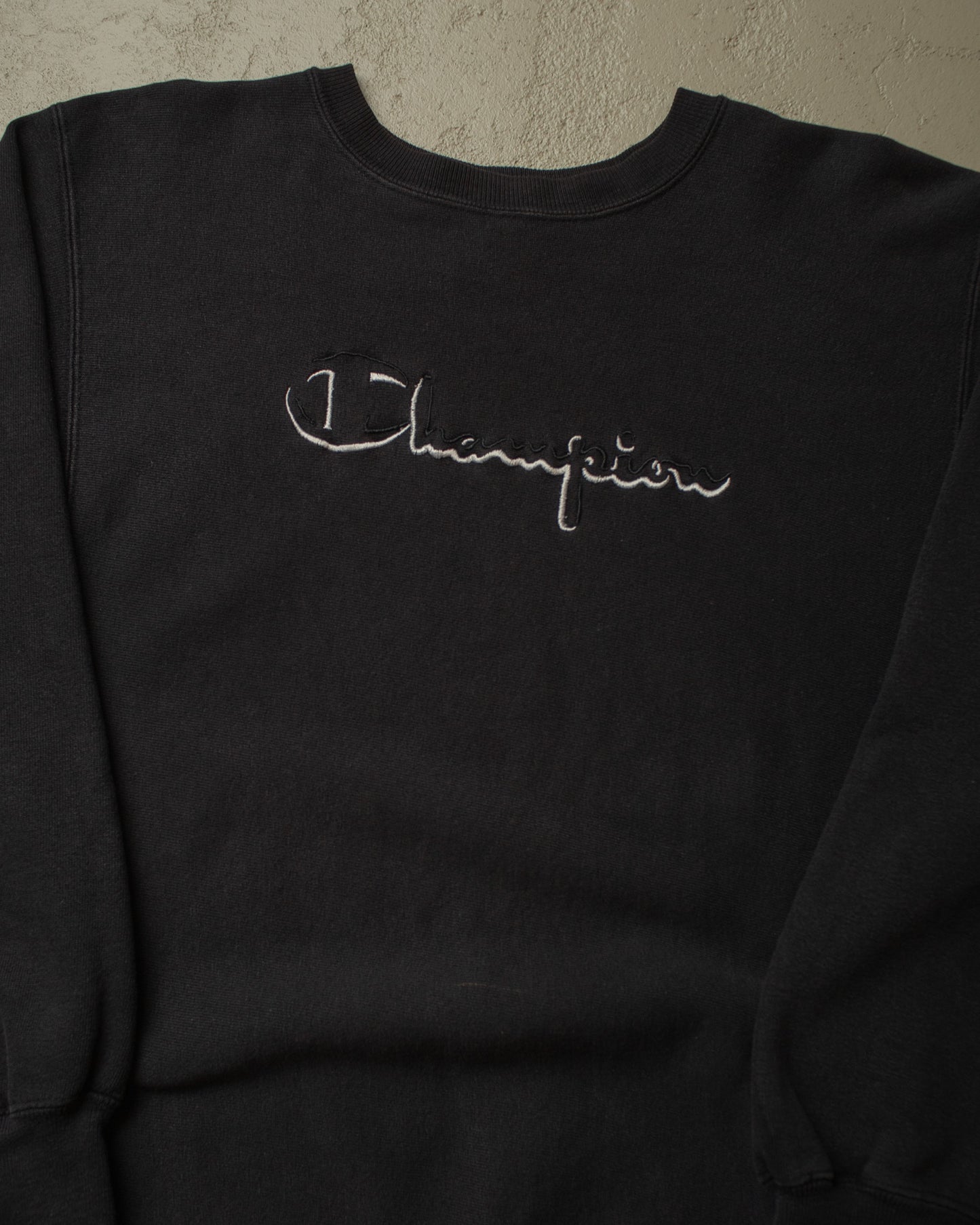 1990s Champion Spellout Reverse Weave black - XL