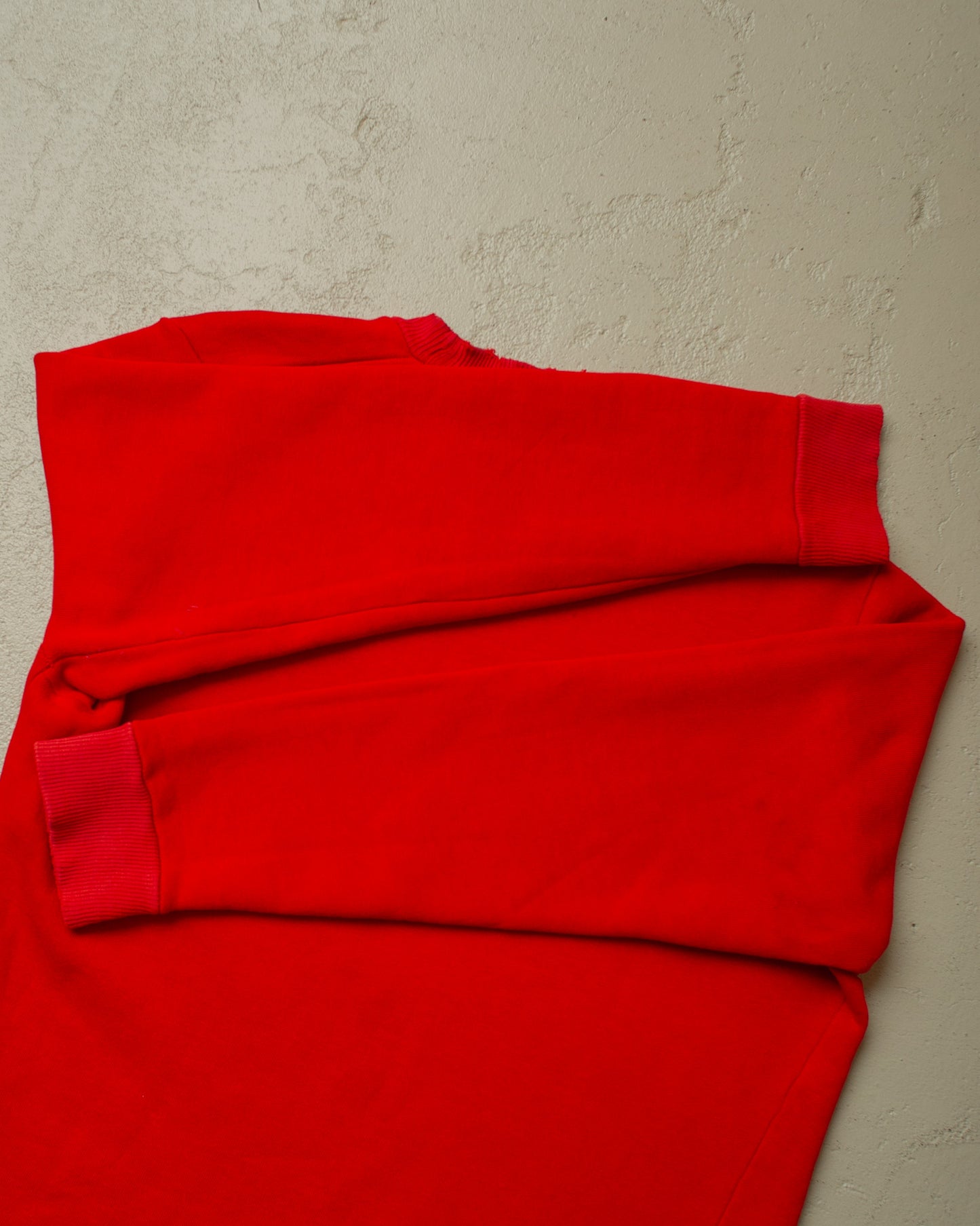 1970s distressed Trigema University Sweatshirt red - M