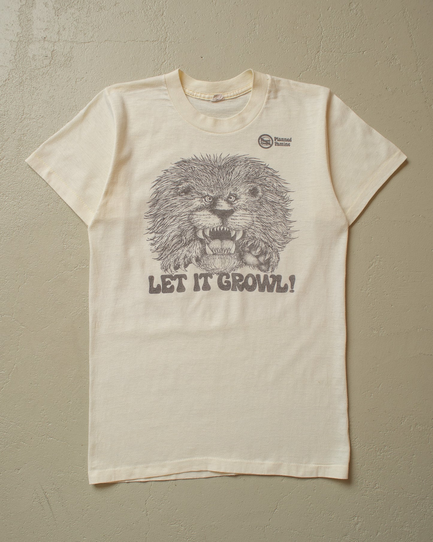 1980s Let it Growl! T-shirt white - S