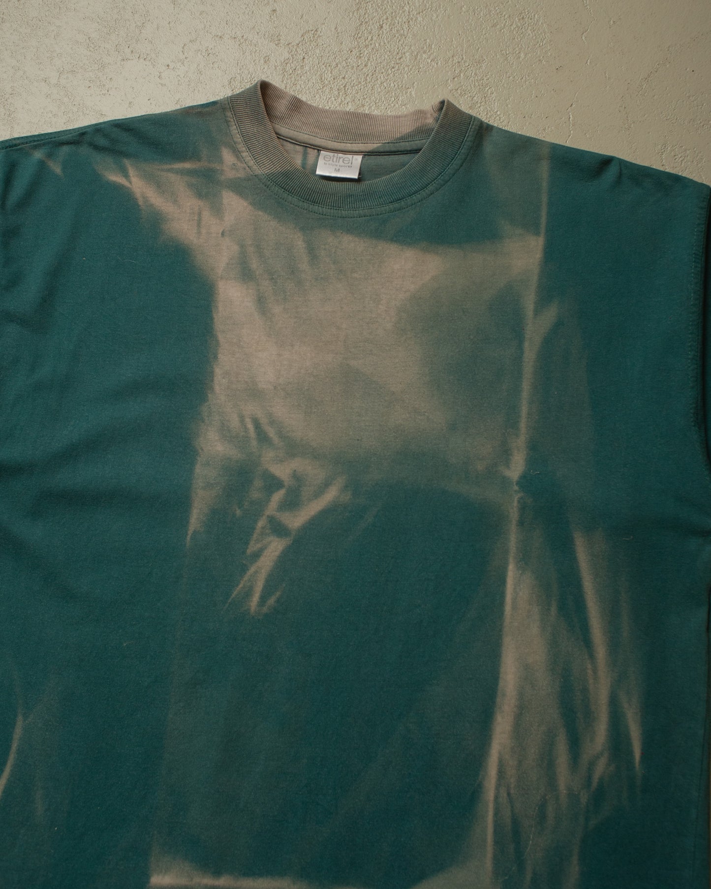 1990s Sunfaded Etirel T-shirt green - M/L