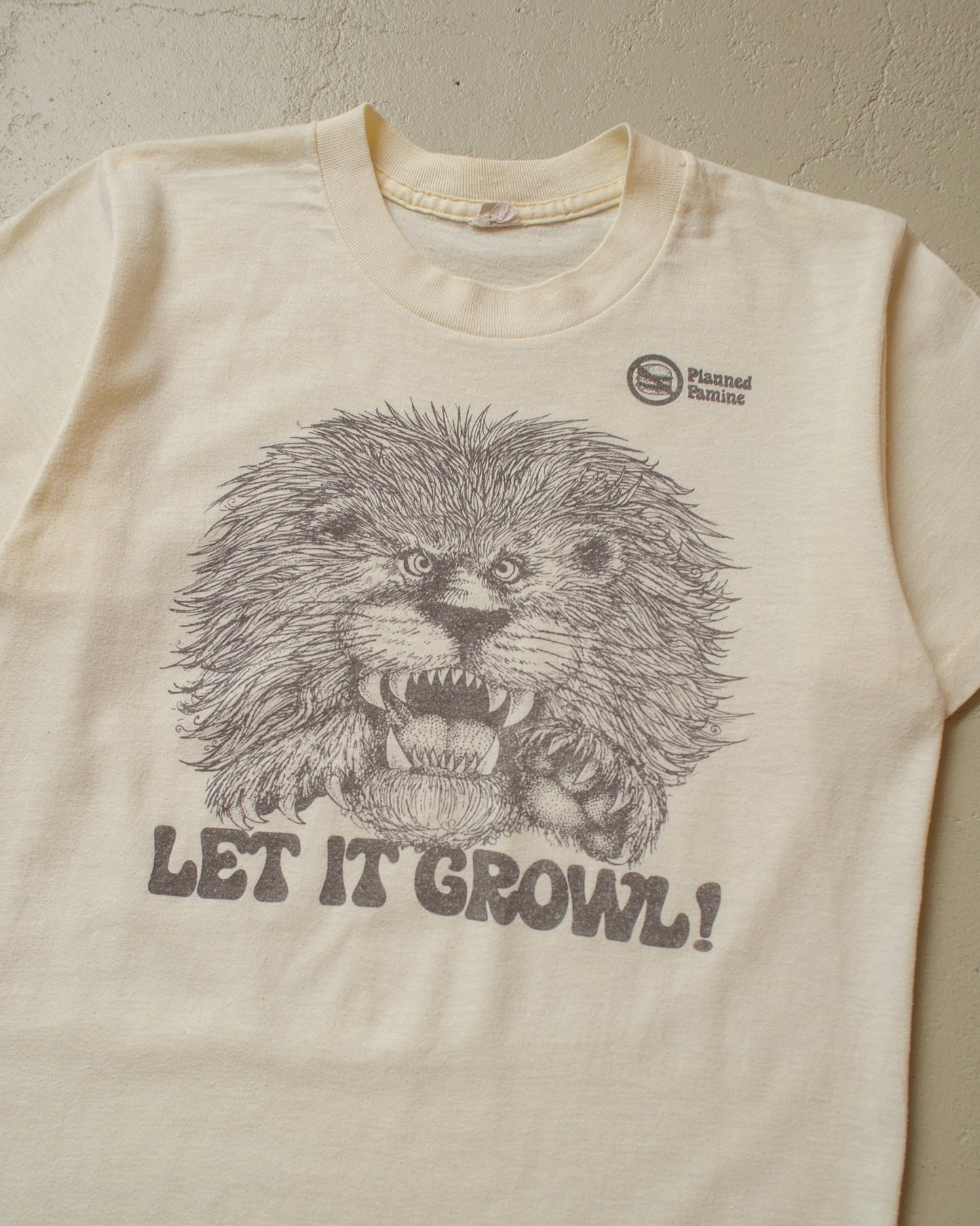 1980s Let it Growl! T-shirt white - S