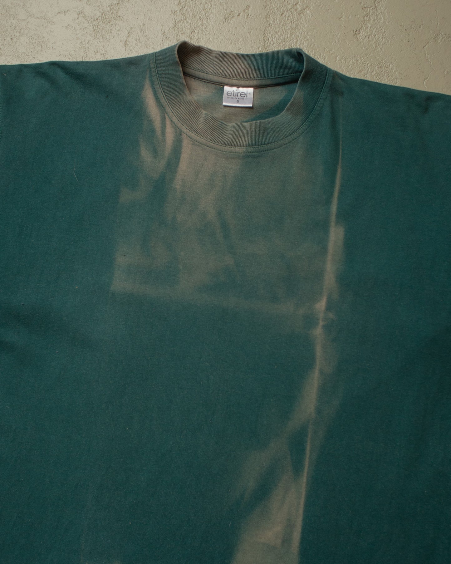 1990s Sunfaded Etirel T-shirt green - M/L