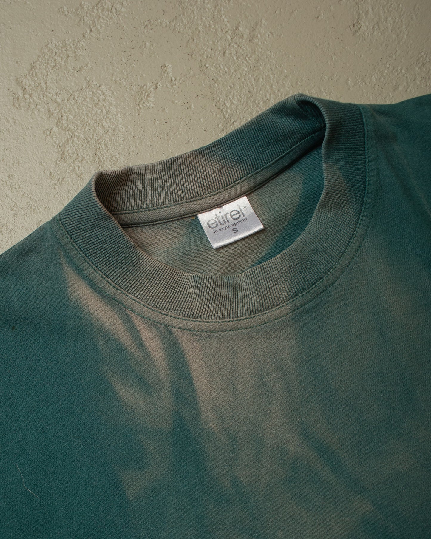 1990s Sunfaded Etirel T-shirt green - M/L