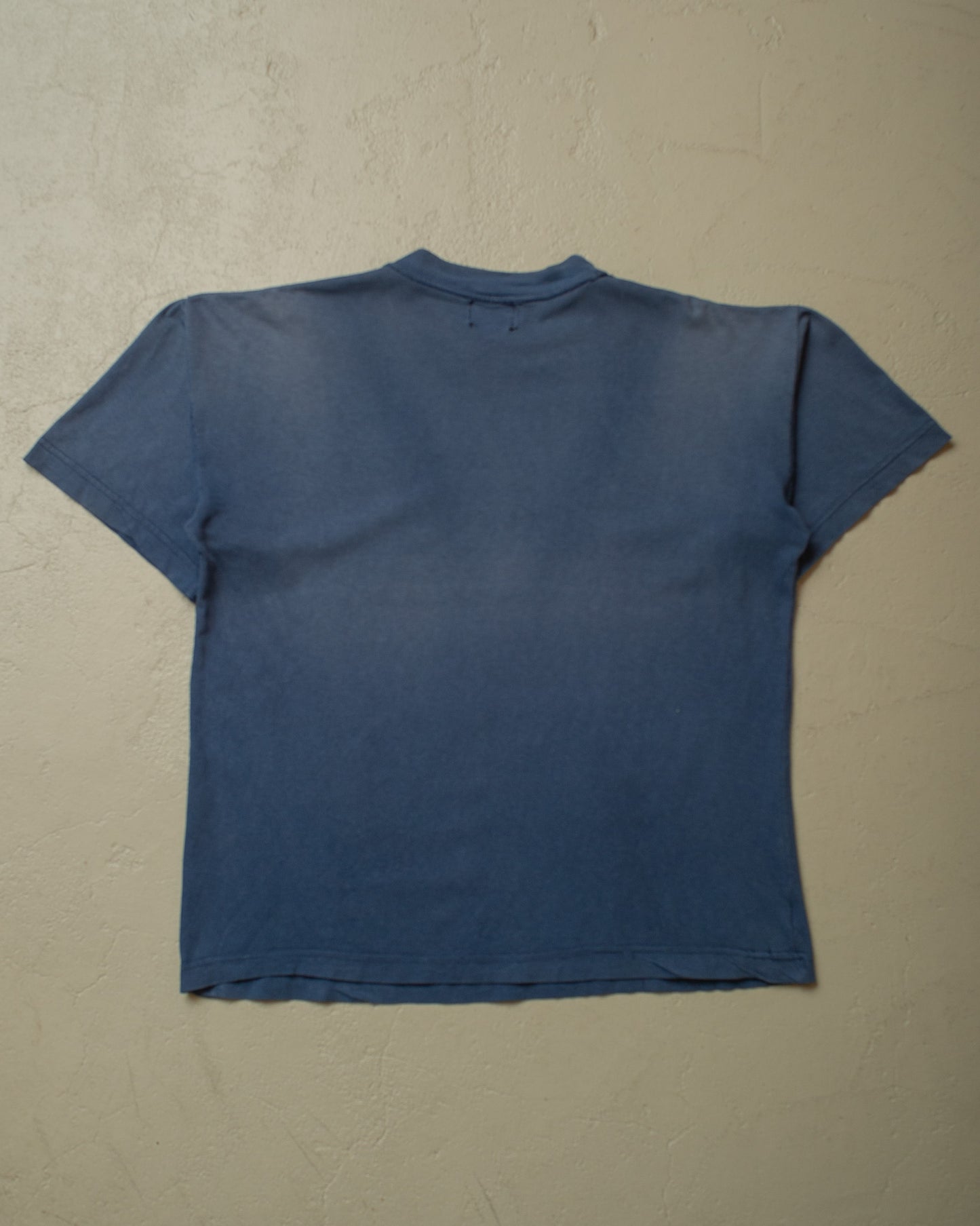 1980s/90s Sunfaded "Dulce Vida" T-shirt navyblue - L/XL