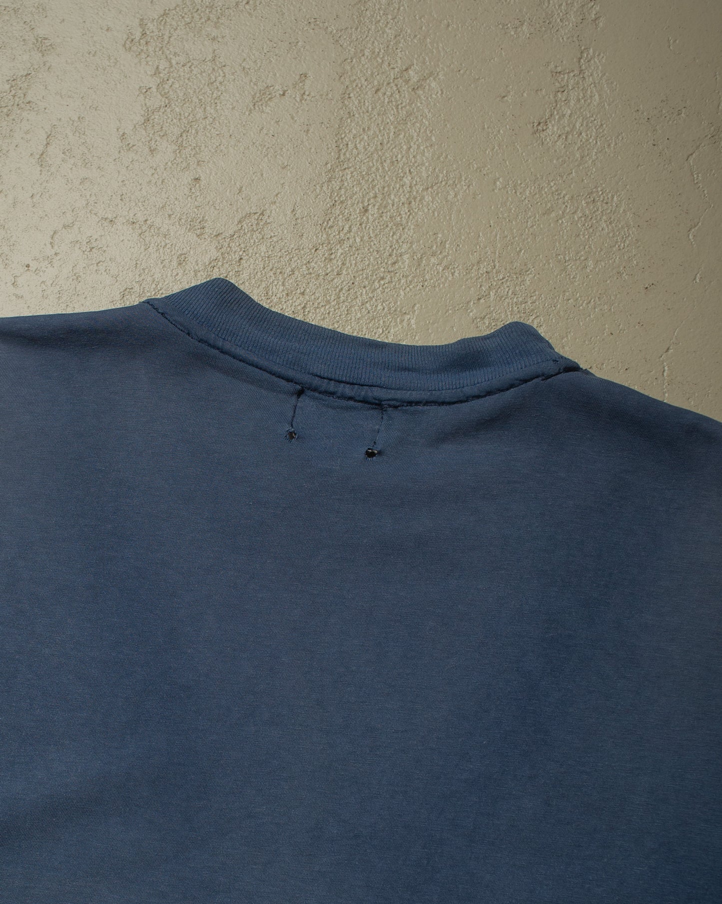 1980s/90s Sunfaded "Dulce Vida" T-shirt navyblue - L/XL