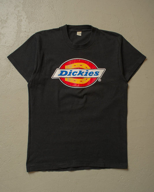 1980s Dickies Logo T-shirt black - L/XL