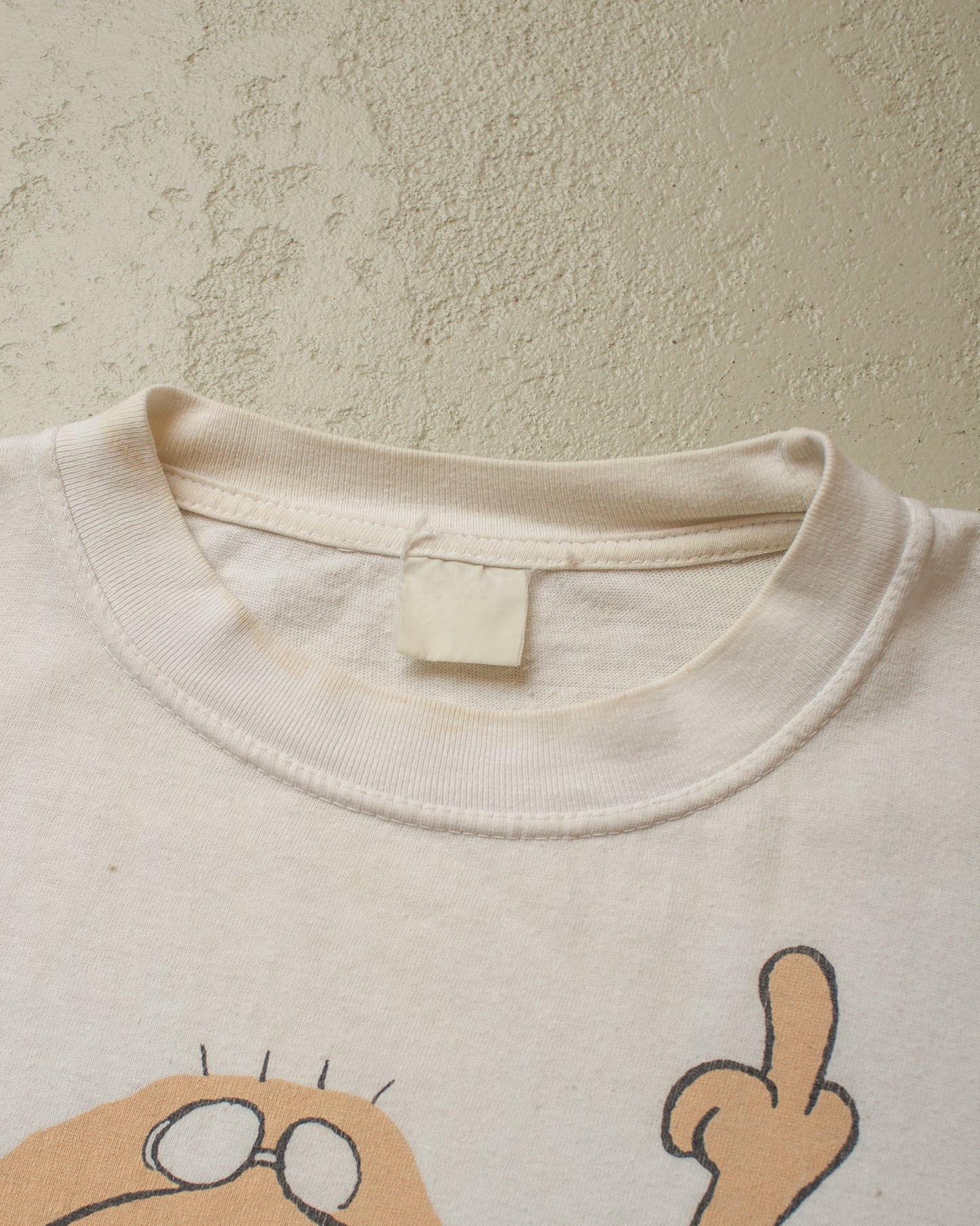 1990s "Arschloch" T-shirt white - XL