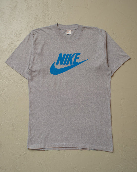 1980s Nike Logo T-shirt grey - L/XL