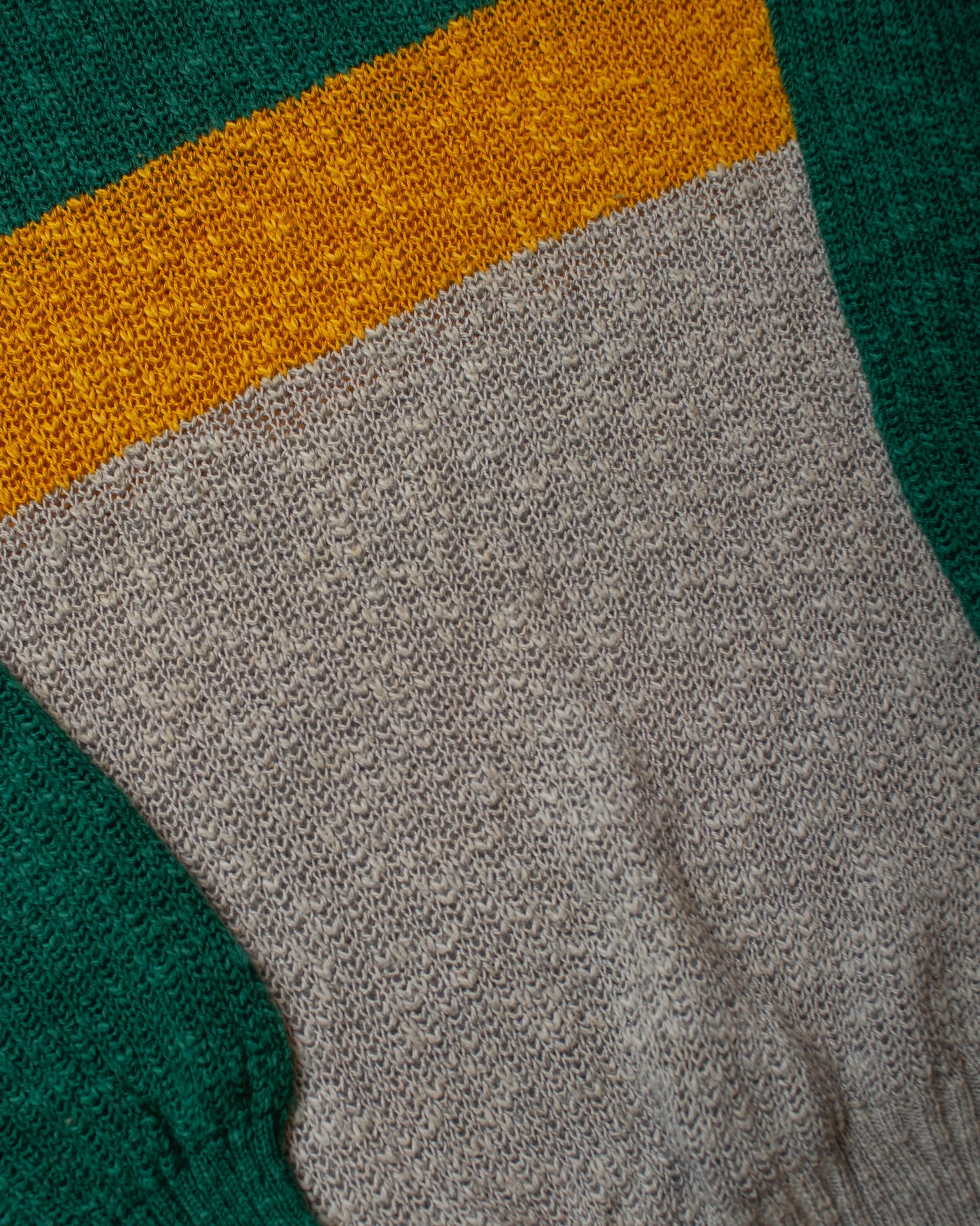 1980s Y.E.S. Colorblock Knit Sweater multi - M/L