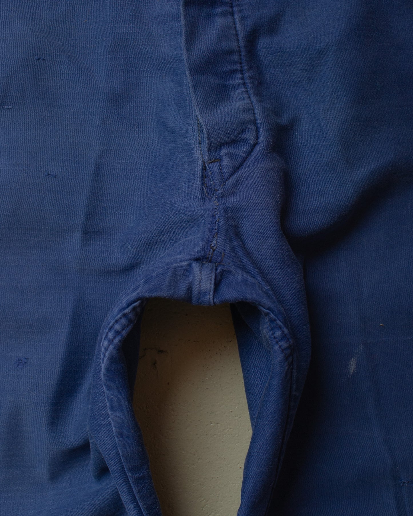 1950s/60s French Moleskin Workwear Pants navyblue - W35 L29