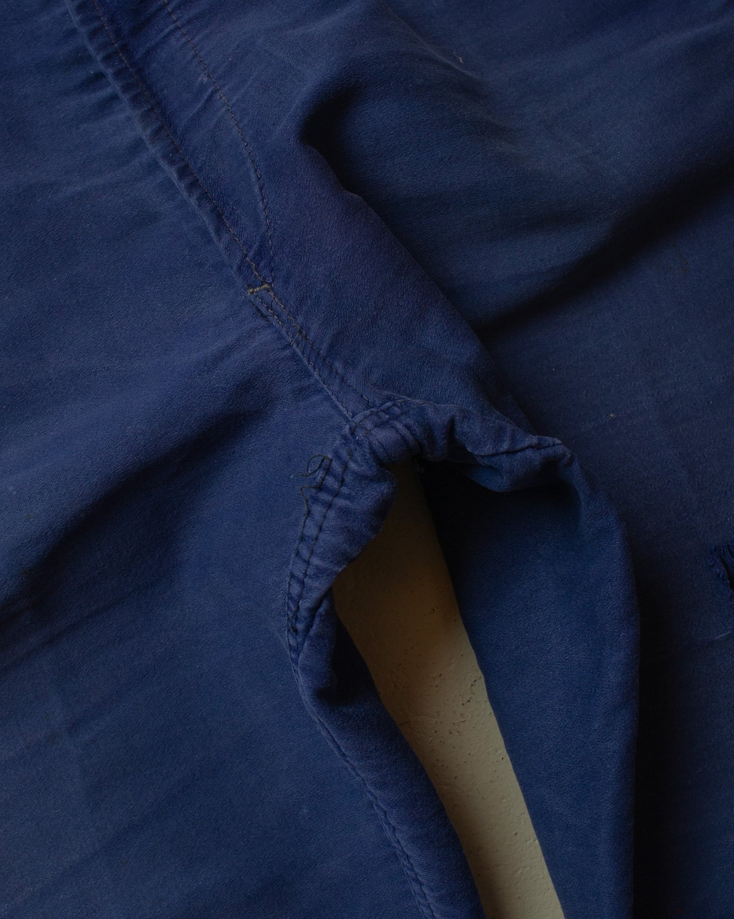 1940s/50s Le Mont St. Michel Moleskin Work Pants navyblue - W38 L30
