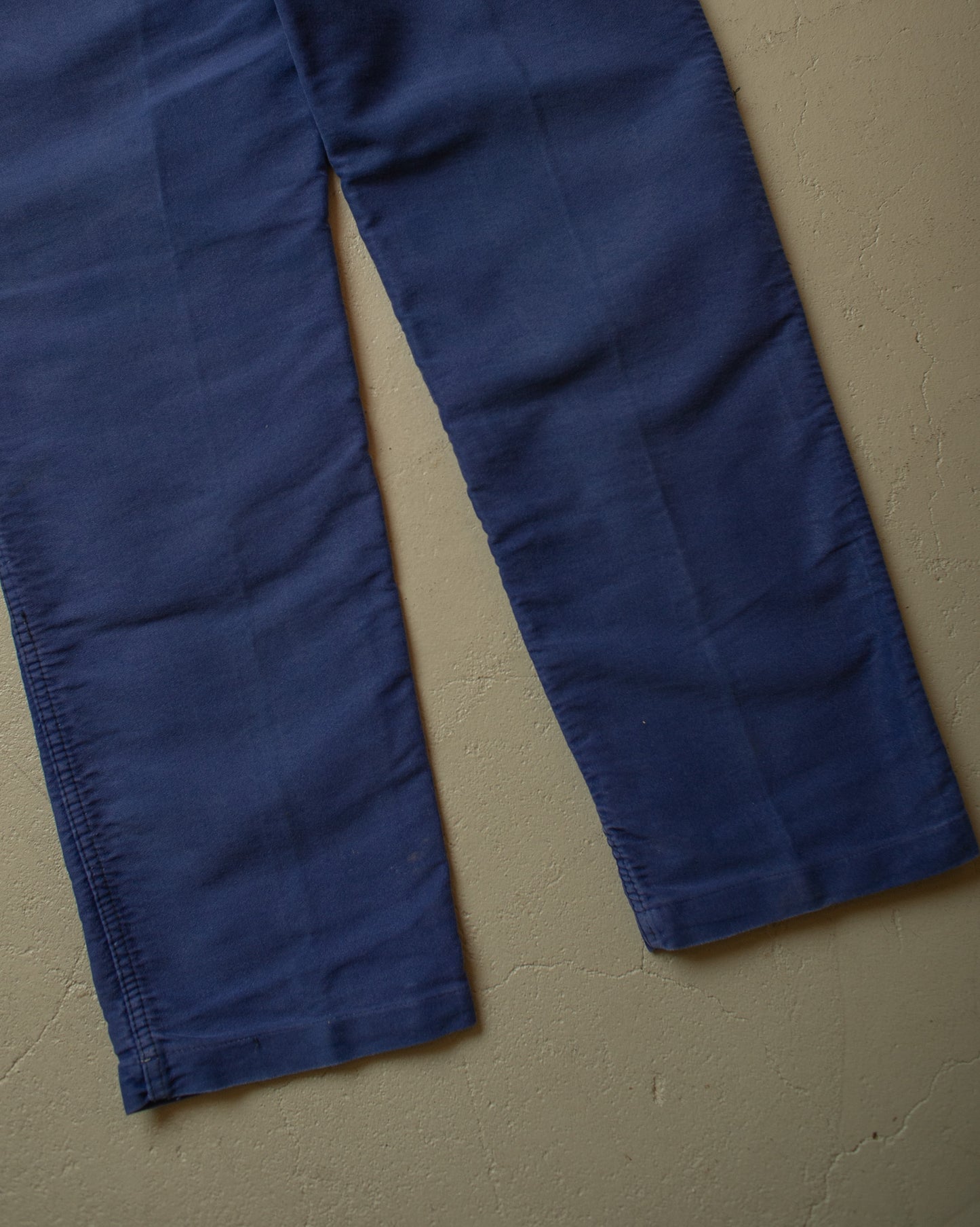 1940s/50s Le Mont St. Michel Moleskin Work Pants navyblue - W38 L30