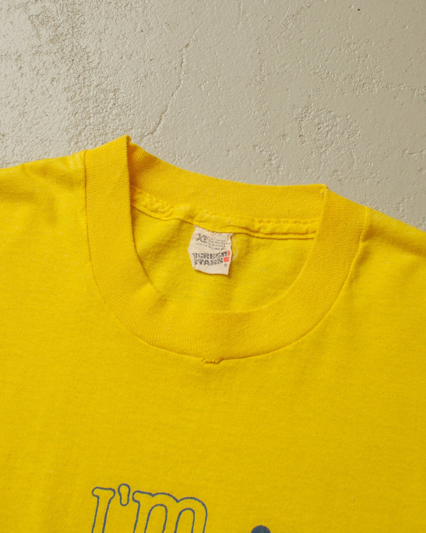 1980s "I´m Shipshape" Royal Caribbean T-shirt yellow - M/L