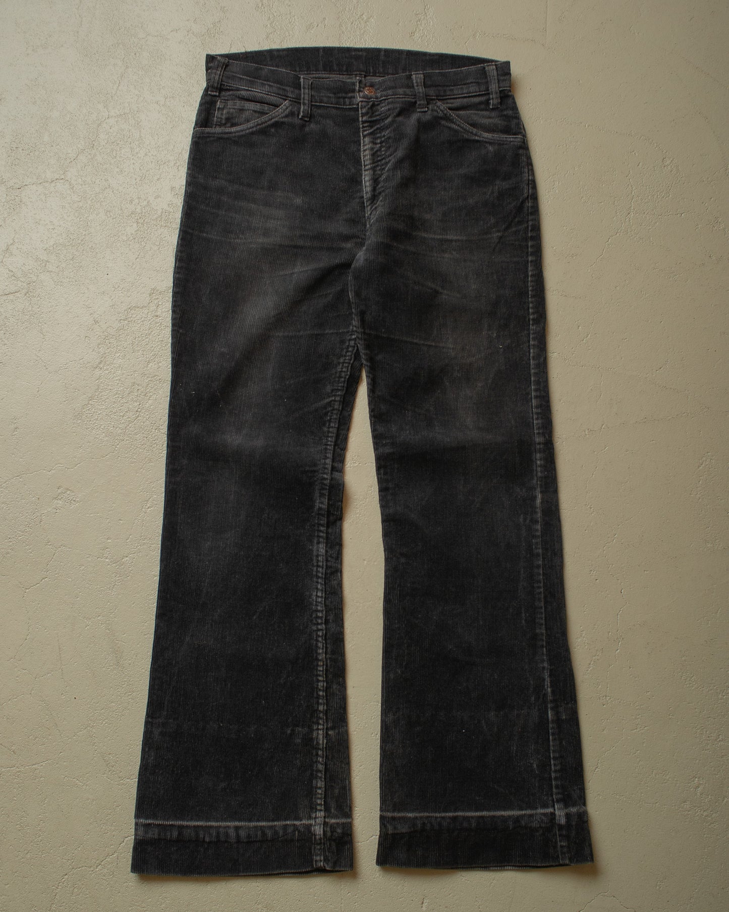 1970s Levi´s 622 Flared Corduroy Pants black - W34 L31
