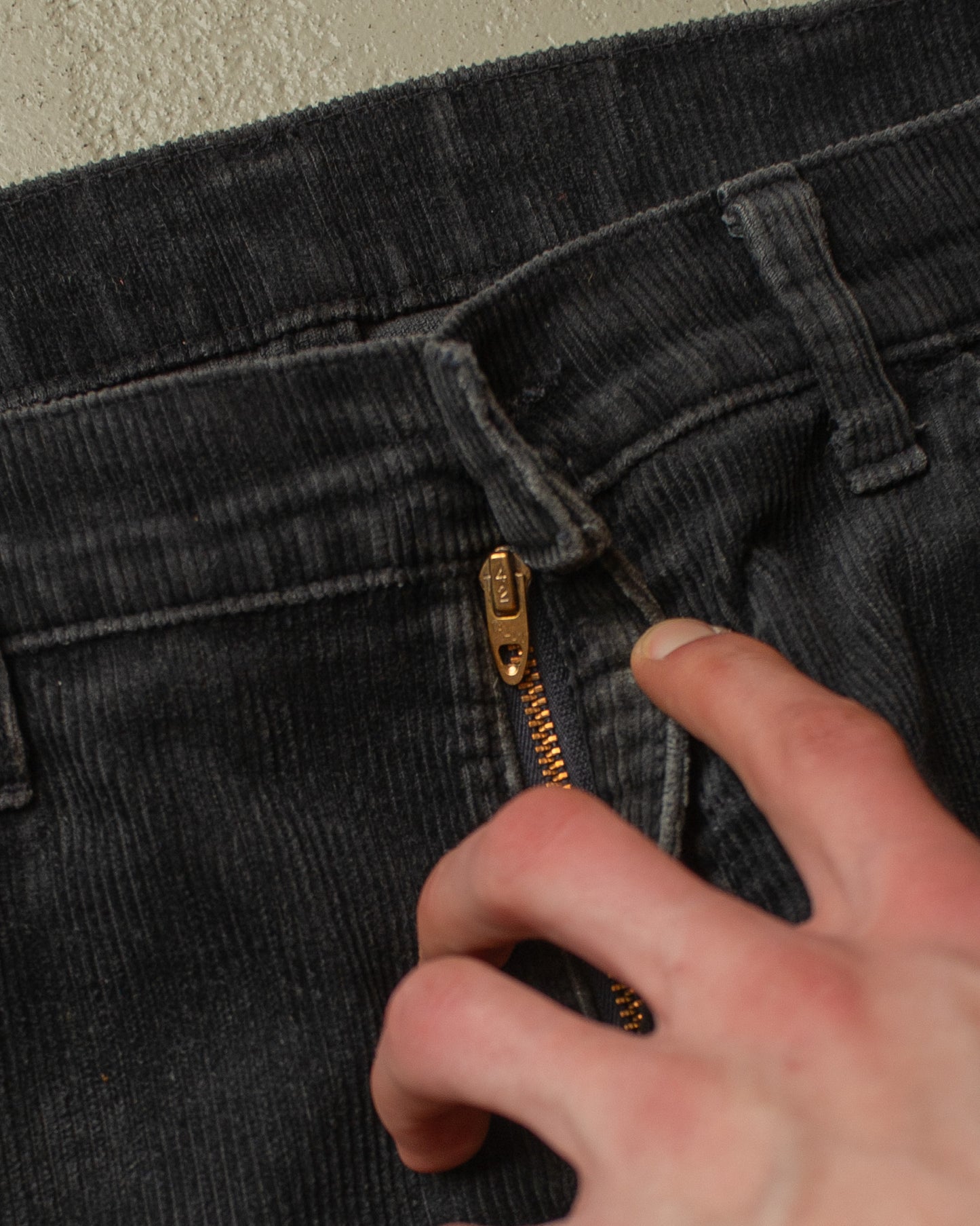 1970s Levi´s 622 Flared Corduroy Pants black - W34 L31