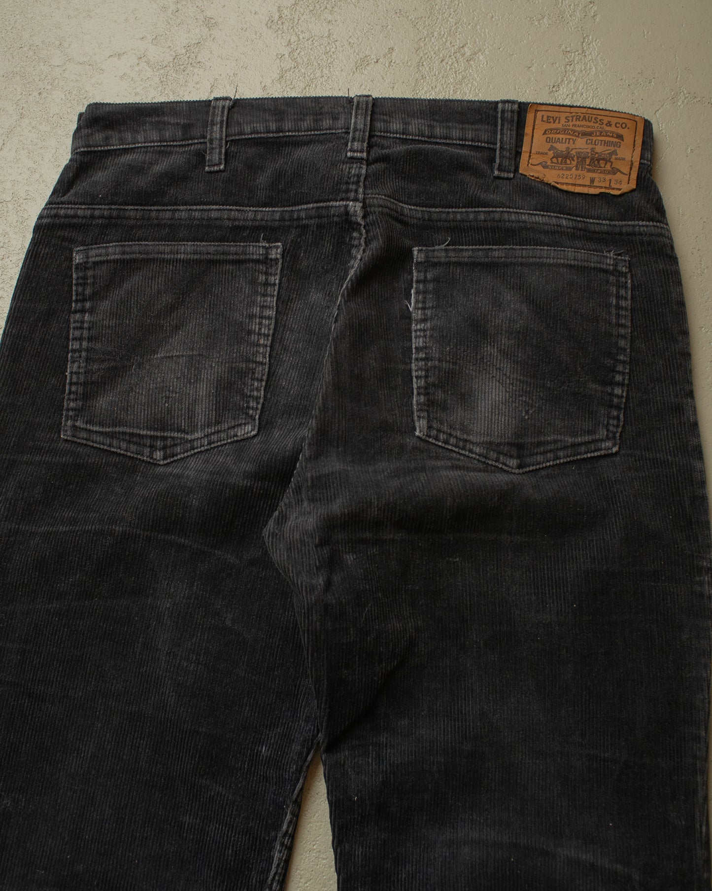 1970s Levi´s 622 Flared Corduroy Pants black - W34 L31