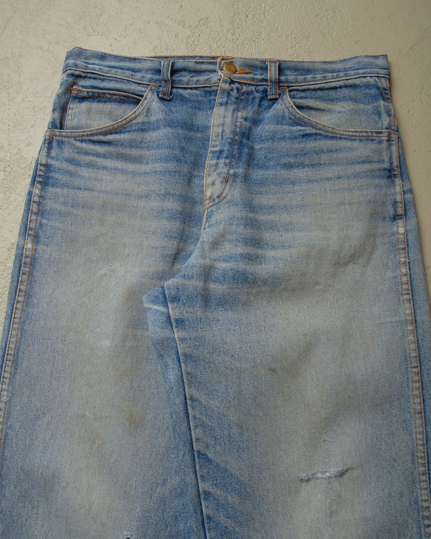 1980s Faded Rebel Jeans light blue - W32 L31