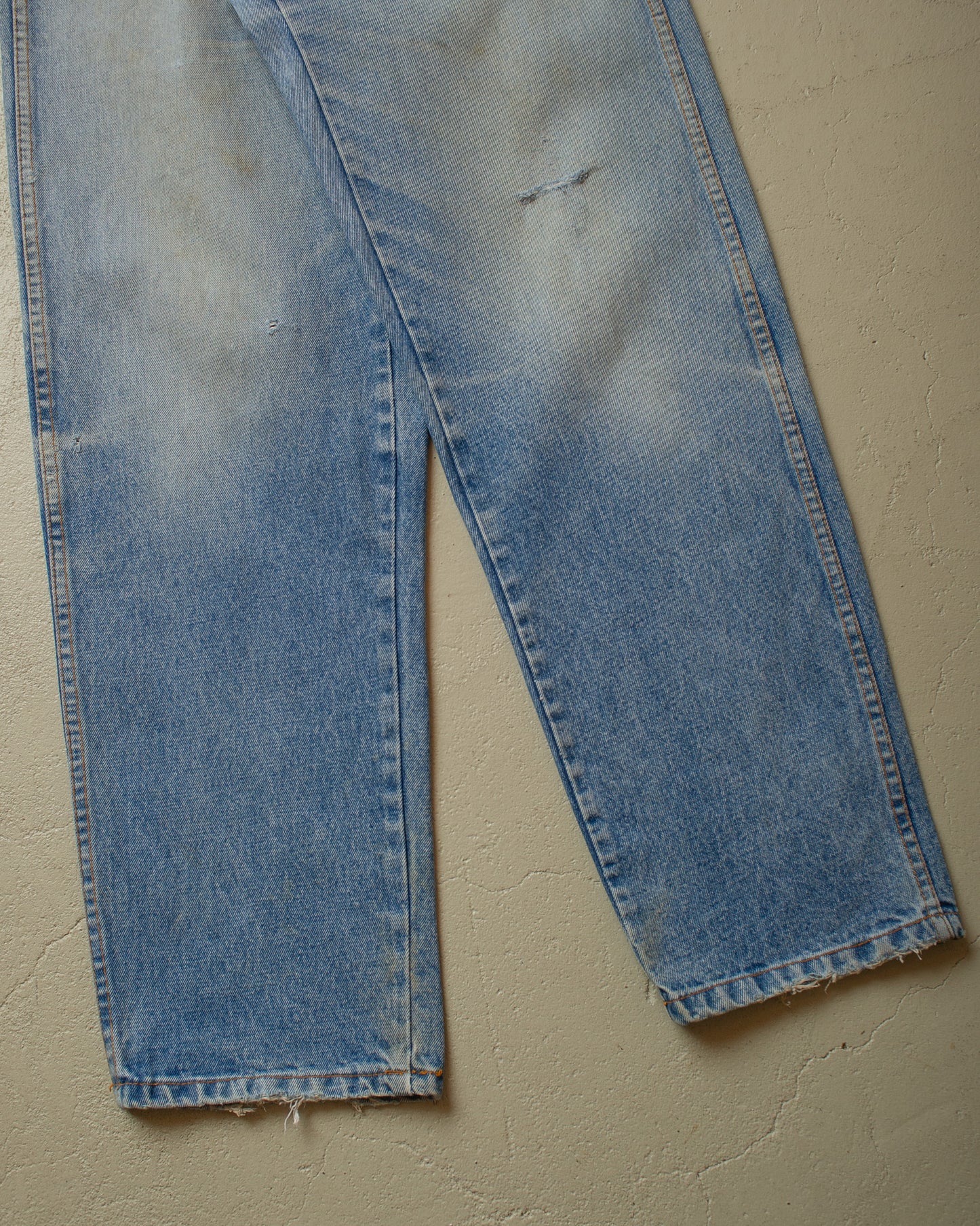 1980s Faded Rebel Jeans light blue - W32 L31