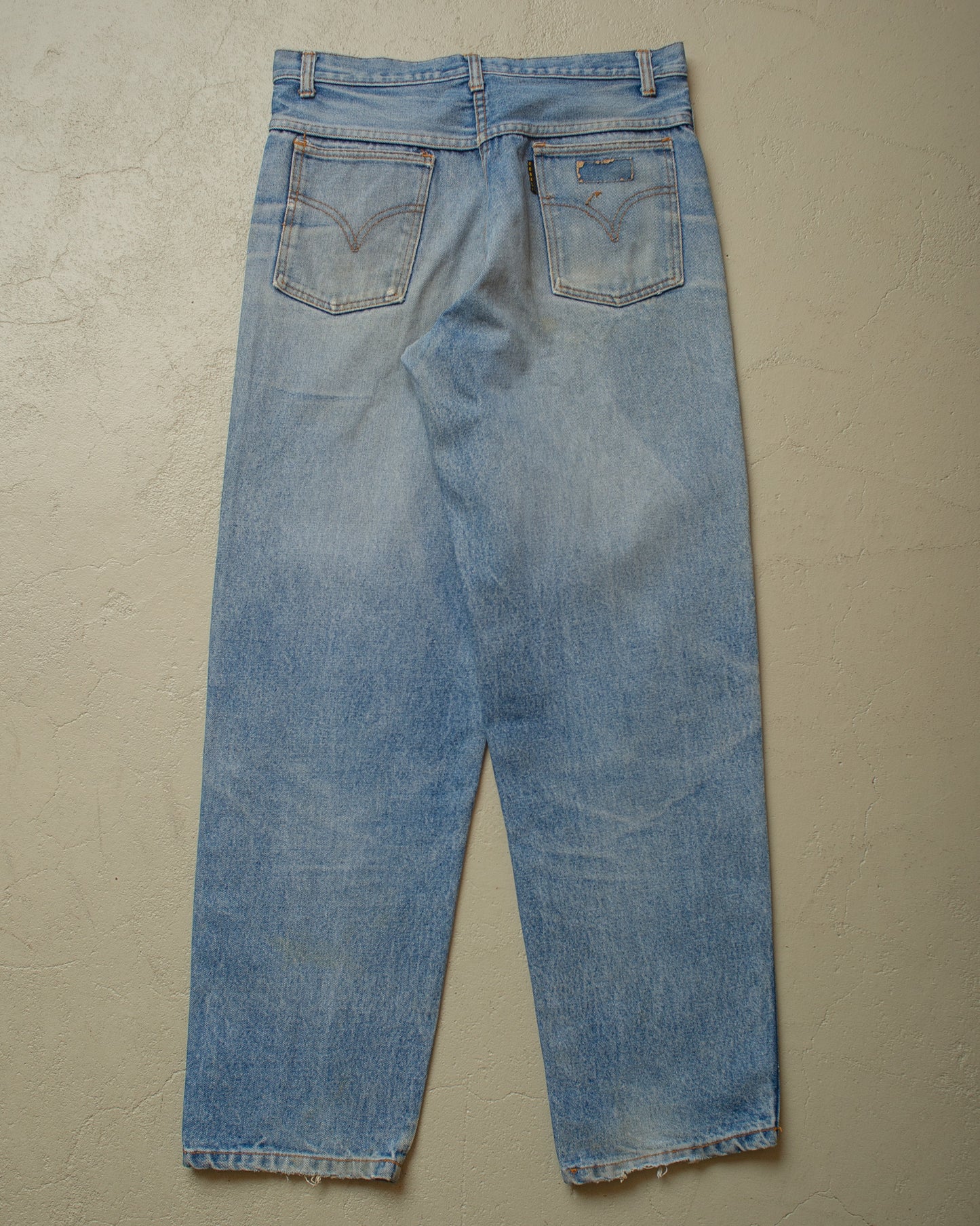 1980s Faded Rebel Jeans light blue - W32 L31