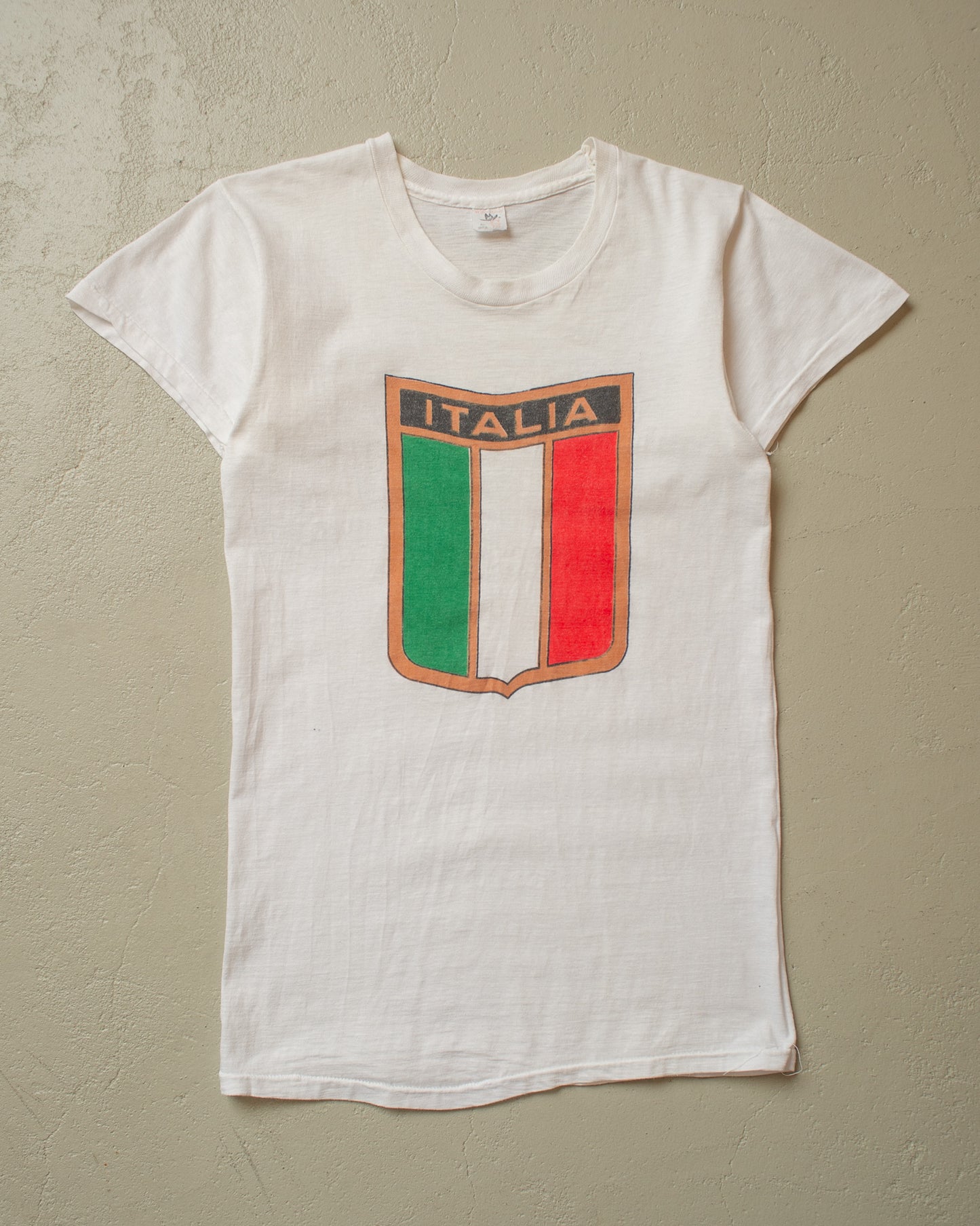 1970s/80s Italia T-shirt white - XS/S