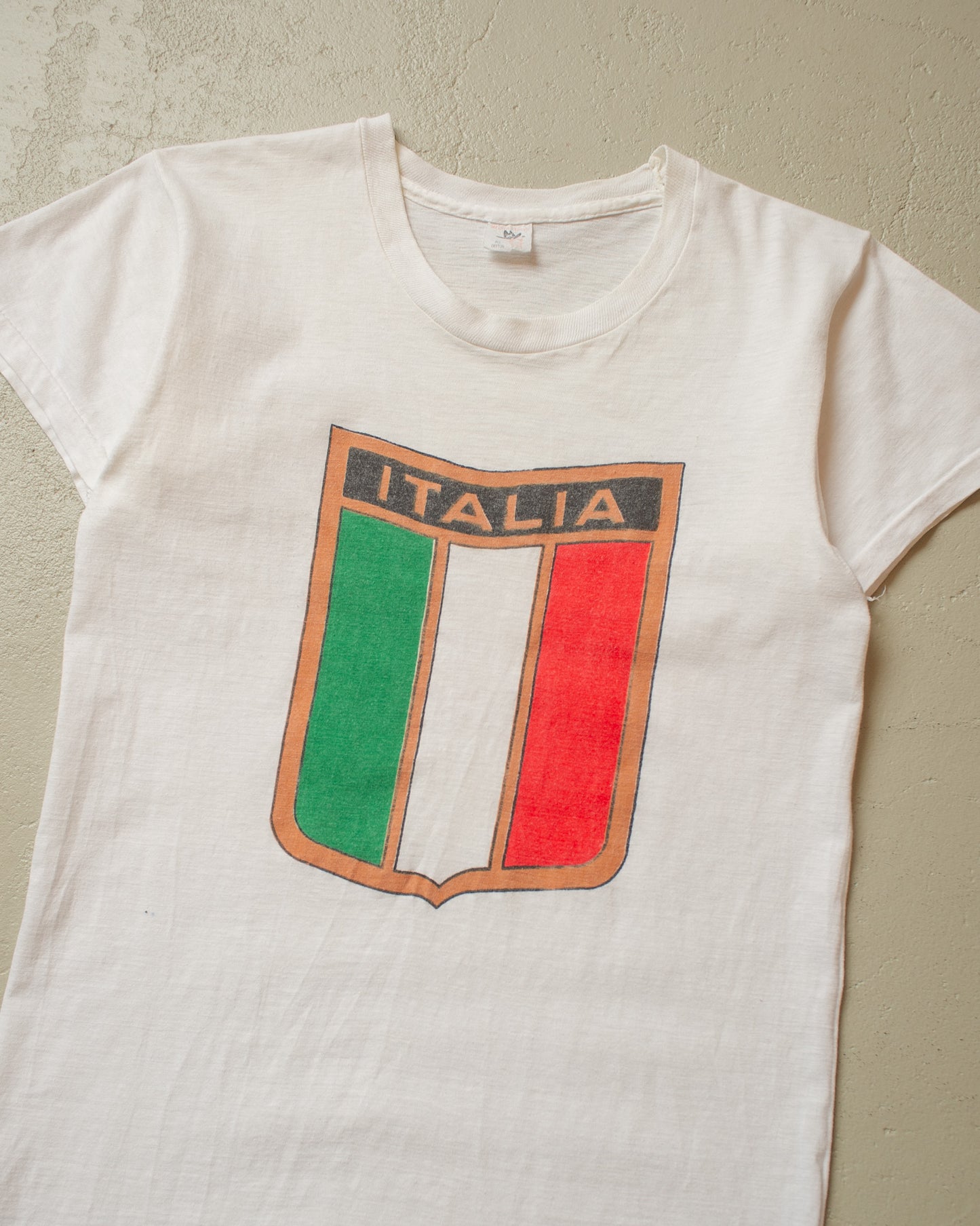 1970s/80s Italia T-shirt white - XS/S
