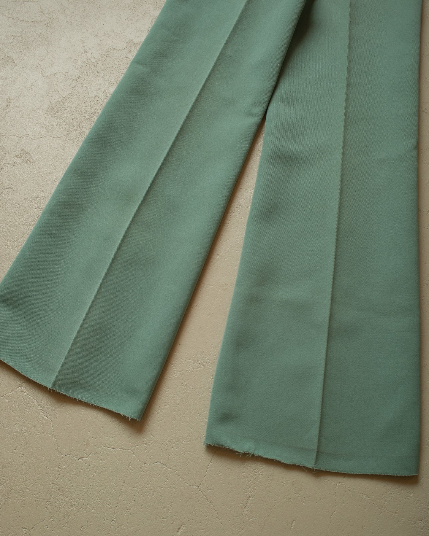 1970s Womens Diolen Flared Pants green - W26 L33