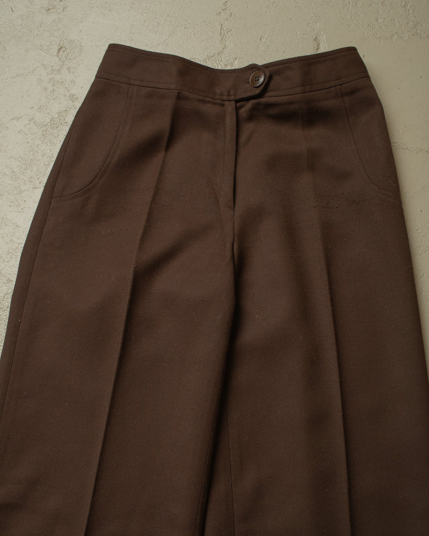 1970s Heilig Womens Flared Pants brown - W26 L33
