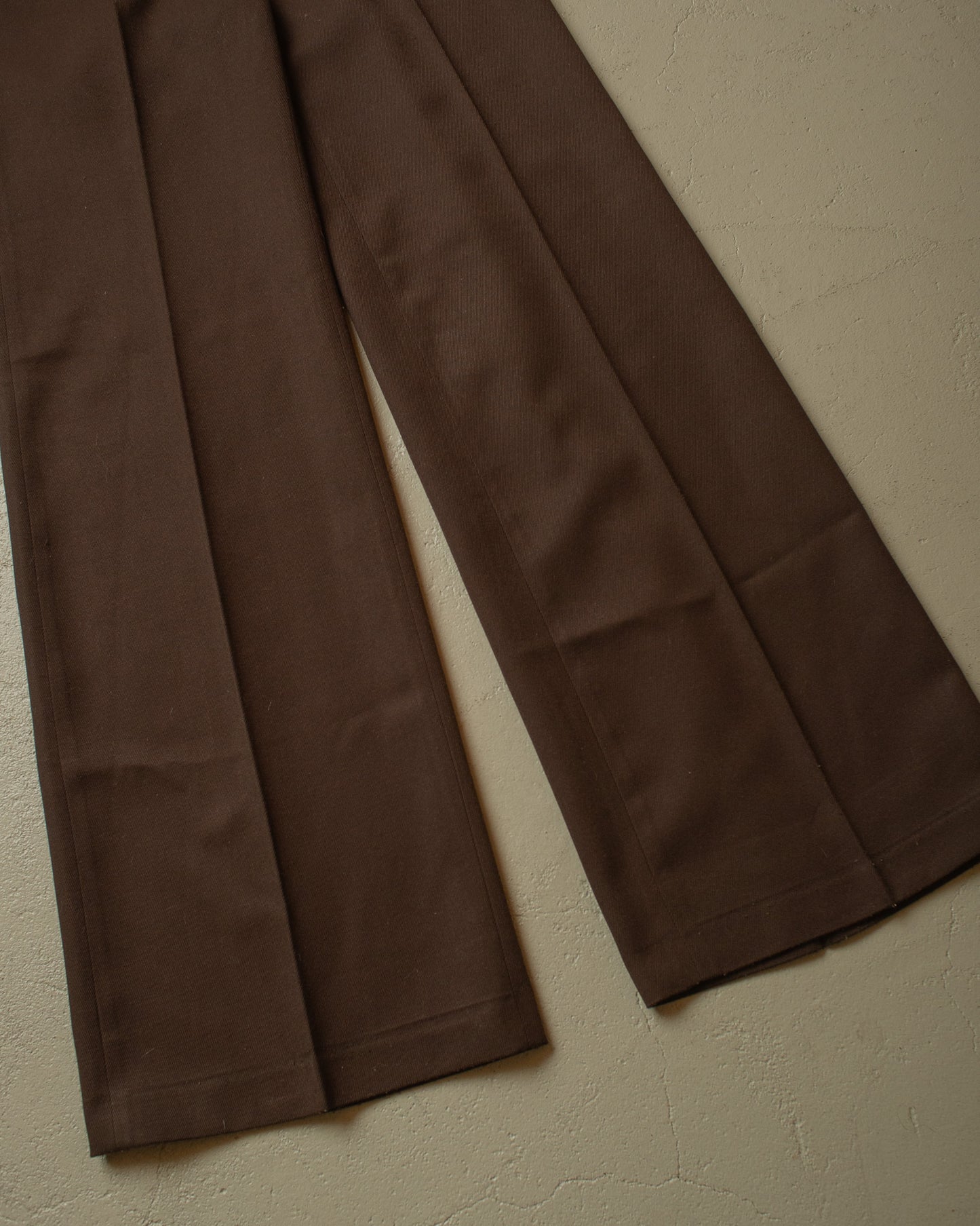 1970s Heilig Womens Flared Pants brown - W26 L33