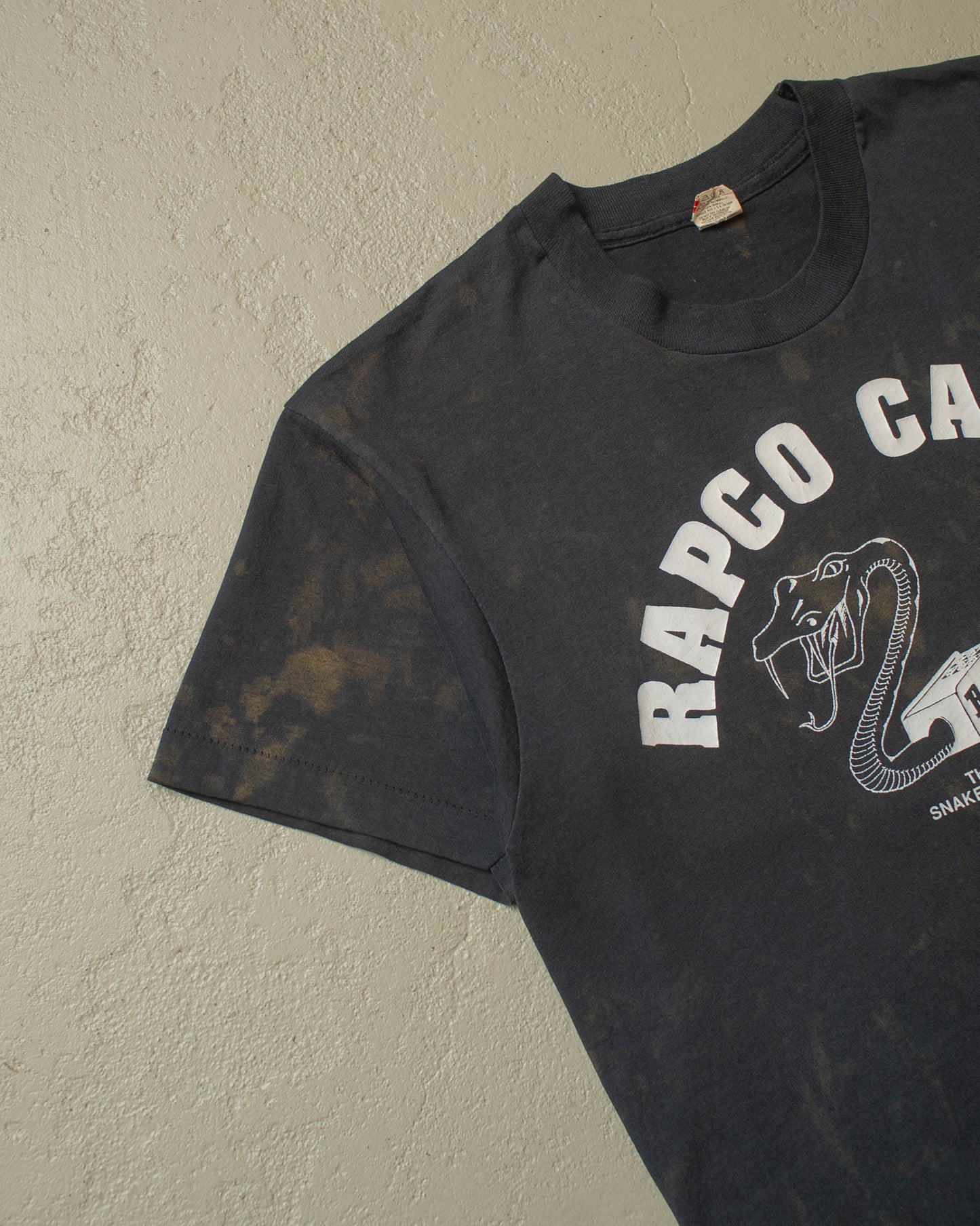 1980s Rapco Cable Stained T-shirt black - M/L