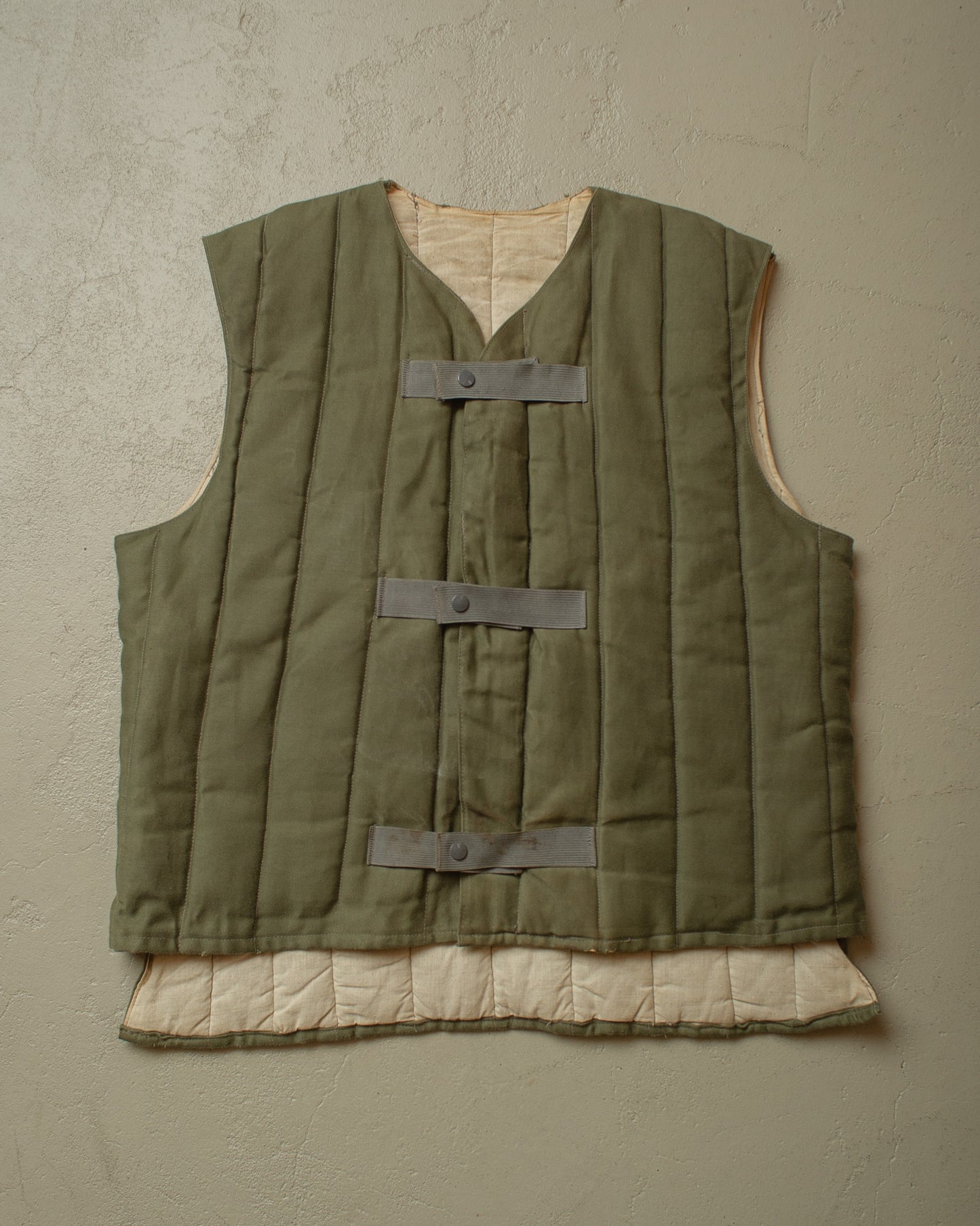 1970s/80s Soviet Padded Vest green - L