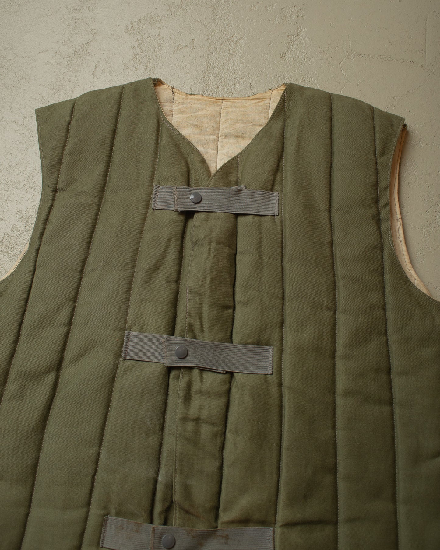 1970s/80s Soviet Padded Vest green - L