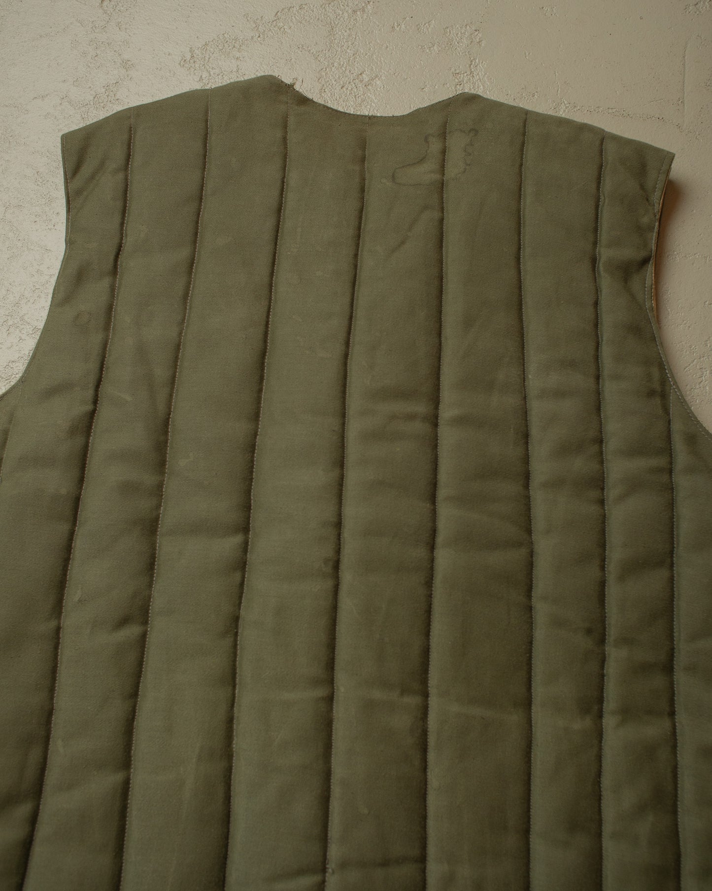 1970s/80s Soviet Padded Vest green - L