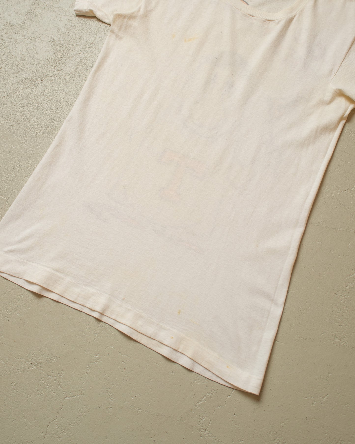 1950s/60s Handpainted unworn Thayer Frat T-shirt white - M