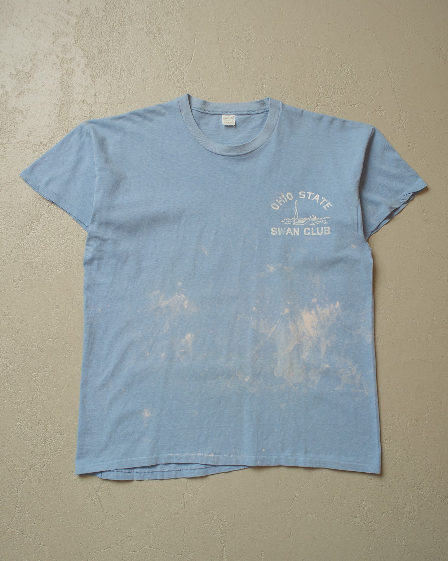 1960s Ohio State Swan Club Painter T-shirt blue - L/XL