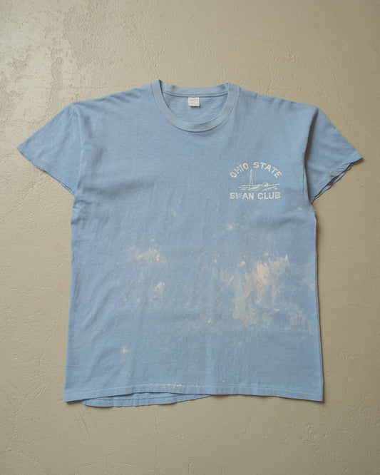 1960s Ohio State Swan Club Painter T-shirt blue - L/XL