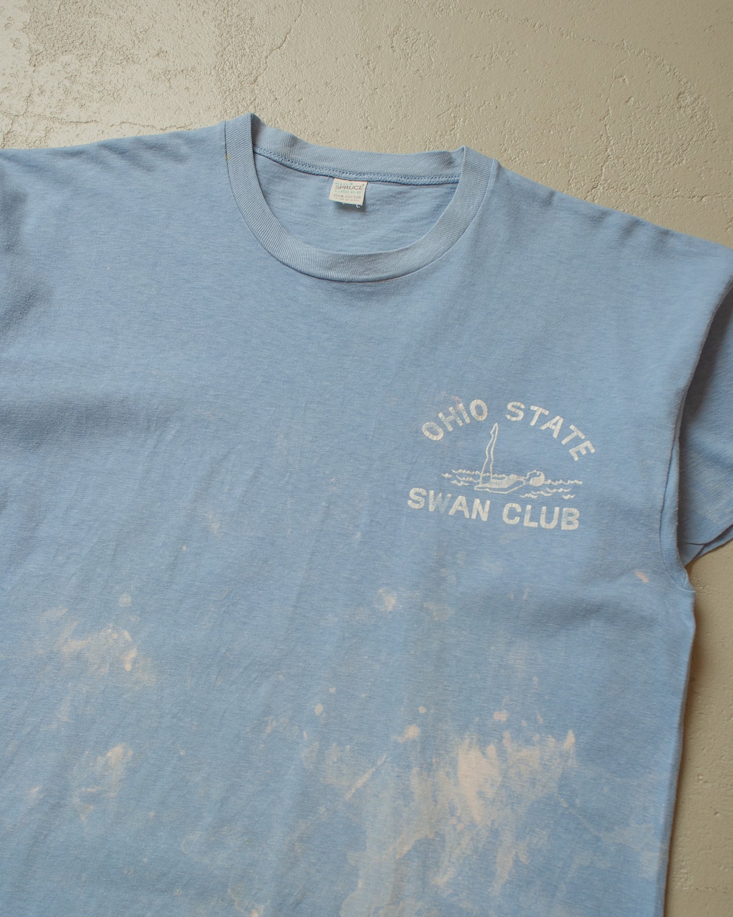 1960s Ohio State Swan Club Painter T-shirt blue - L/XL