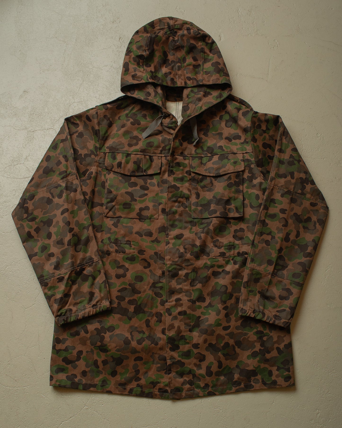 1973 unworn Austrian Army Pea Dot Camouflage Parka - XL/XXL