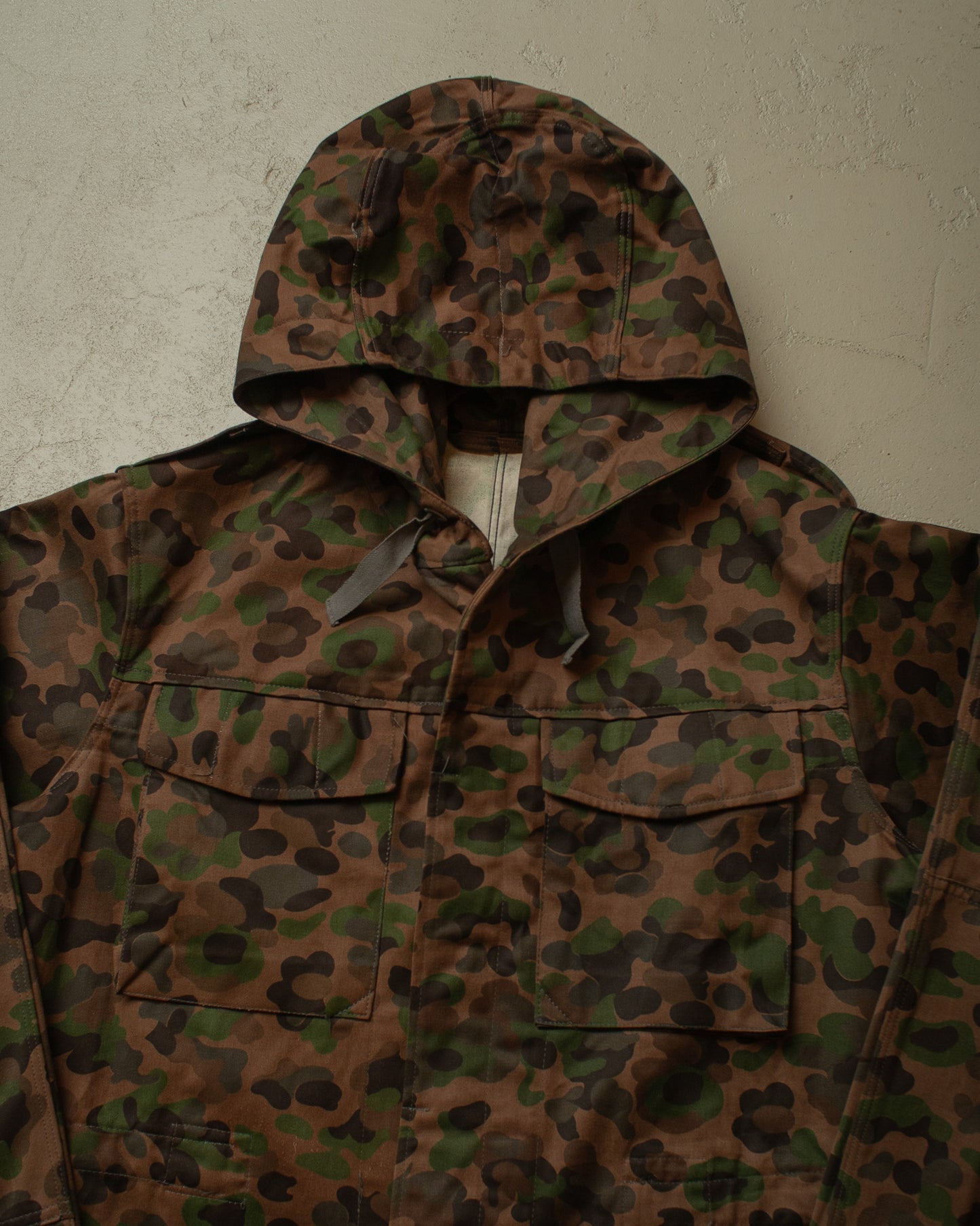1973 unworn Austrian Army Pea Dot Camouflage Parka - XL/XXL