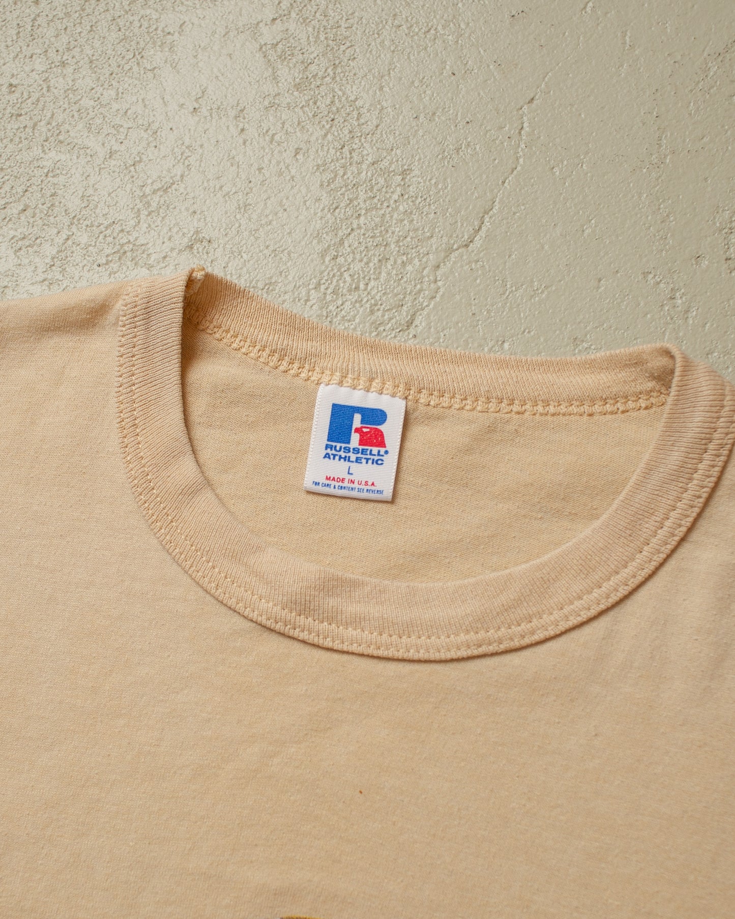1980s Wildlife Duck T-shirt beige - L