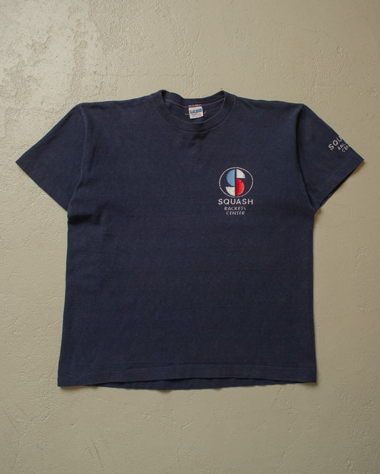 1970s Champion Squash Center T-shirt navyblue - S/M