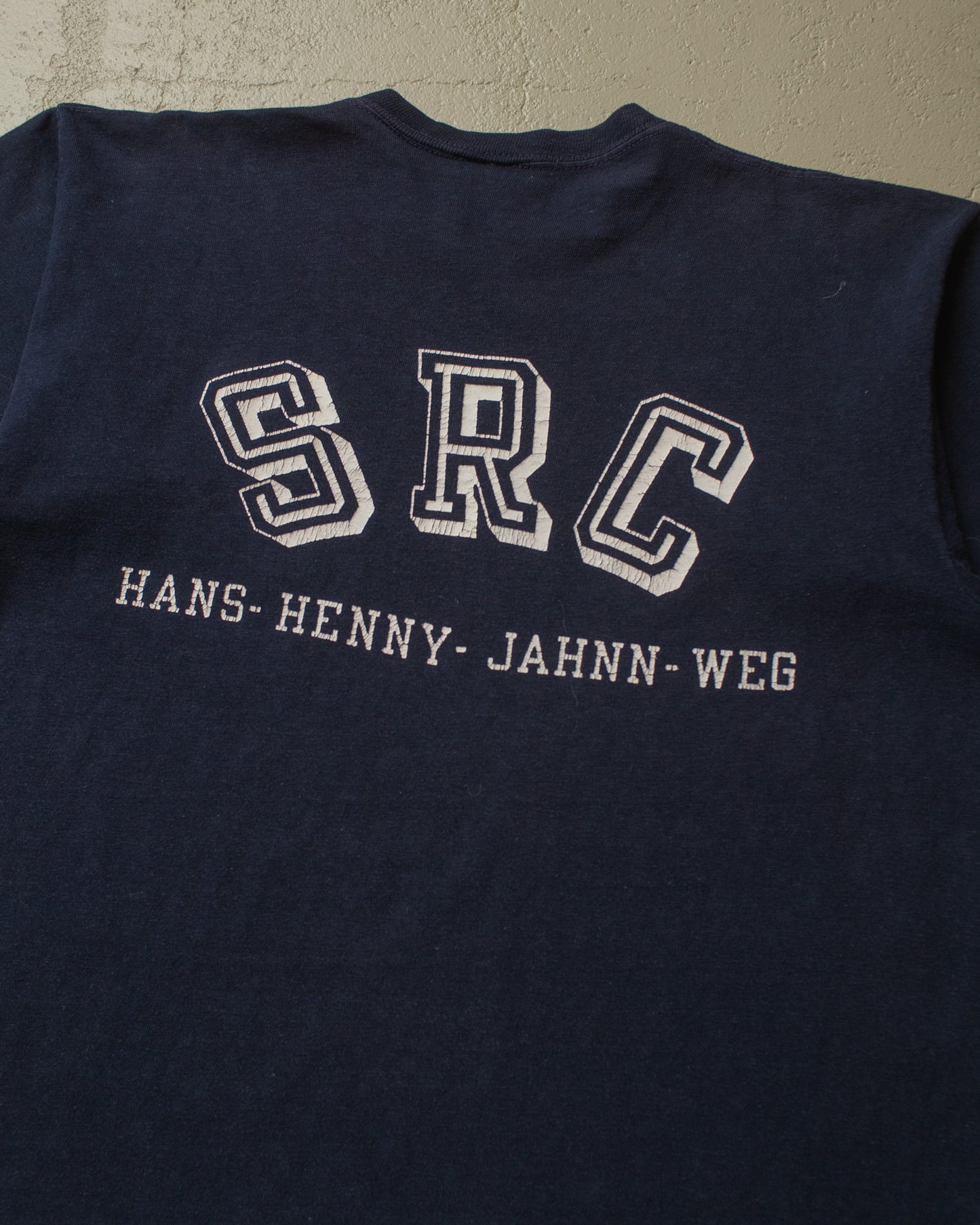 1970s Champion Squash Center T-shirt navyblue - S/M
