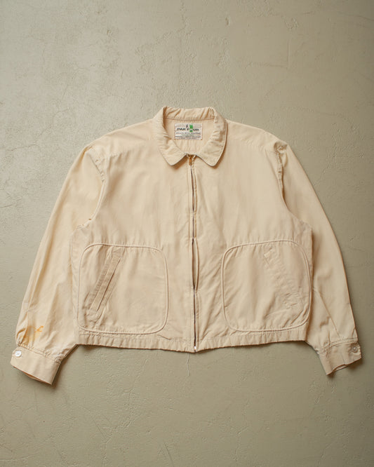 1960s Par Four Golf Chinstrap Jacket beige - M/L