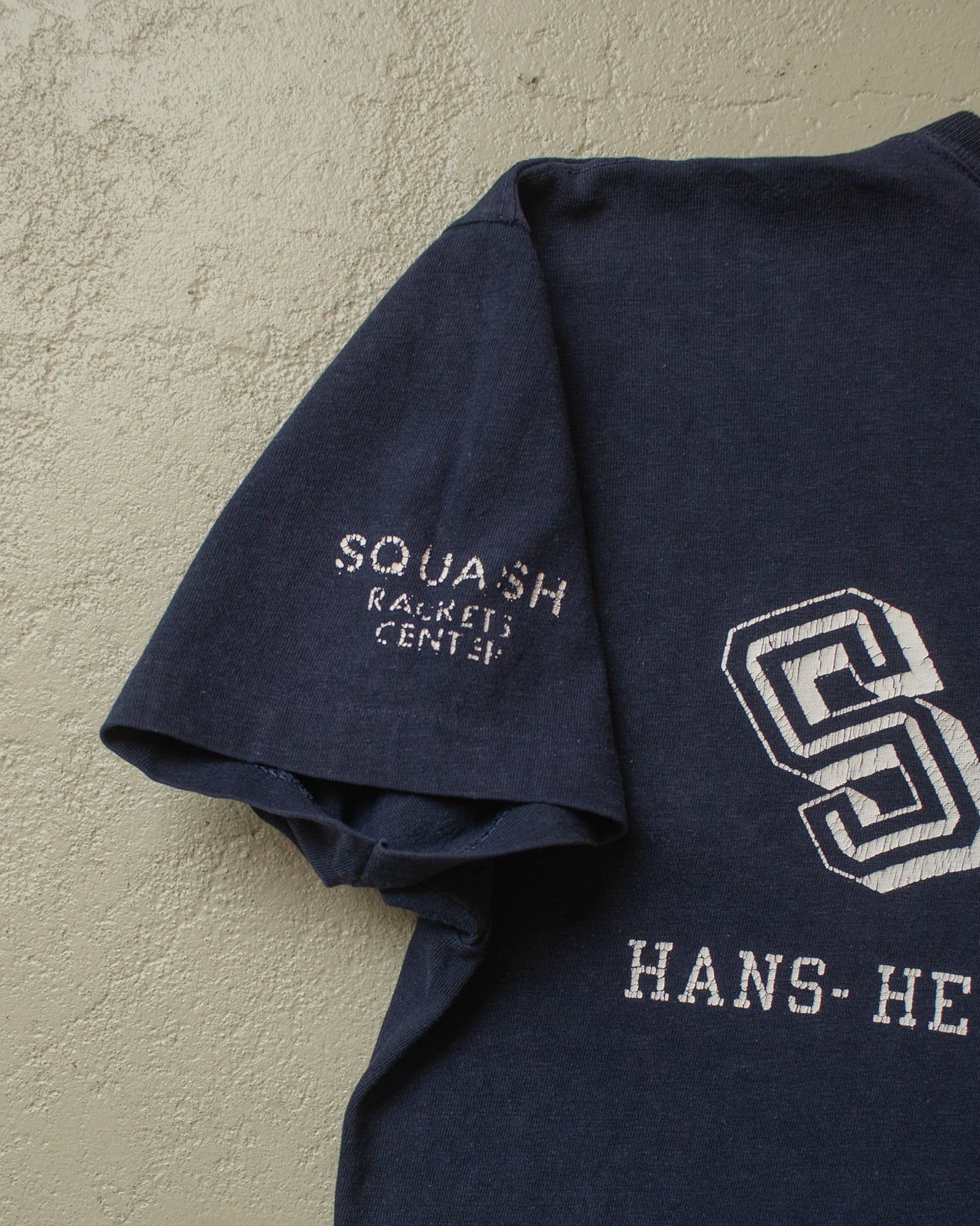 1970s Champion Squash Center T-shirt navyblue - S/M