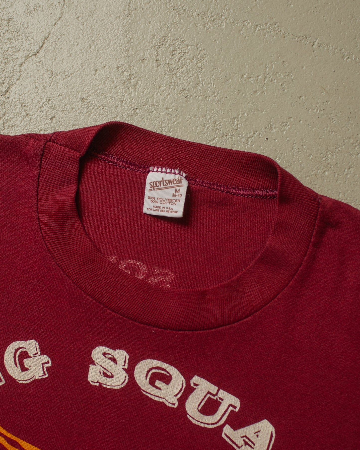 1980s Flying Squadron UAW T-shirt burgundy - S/M