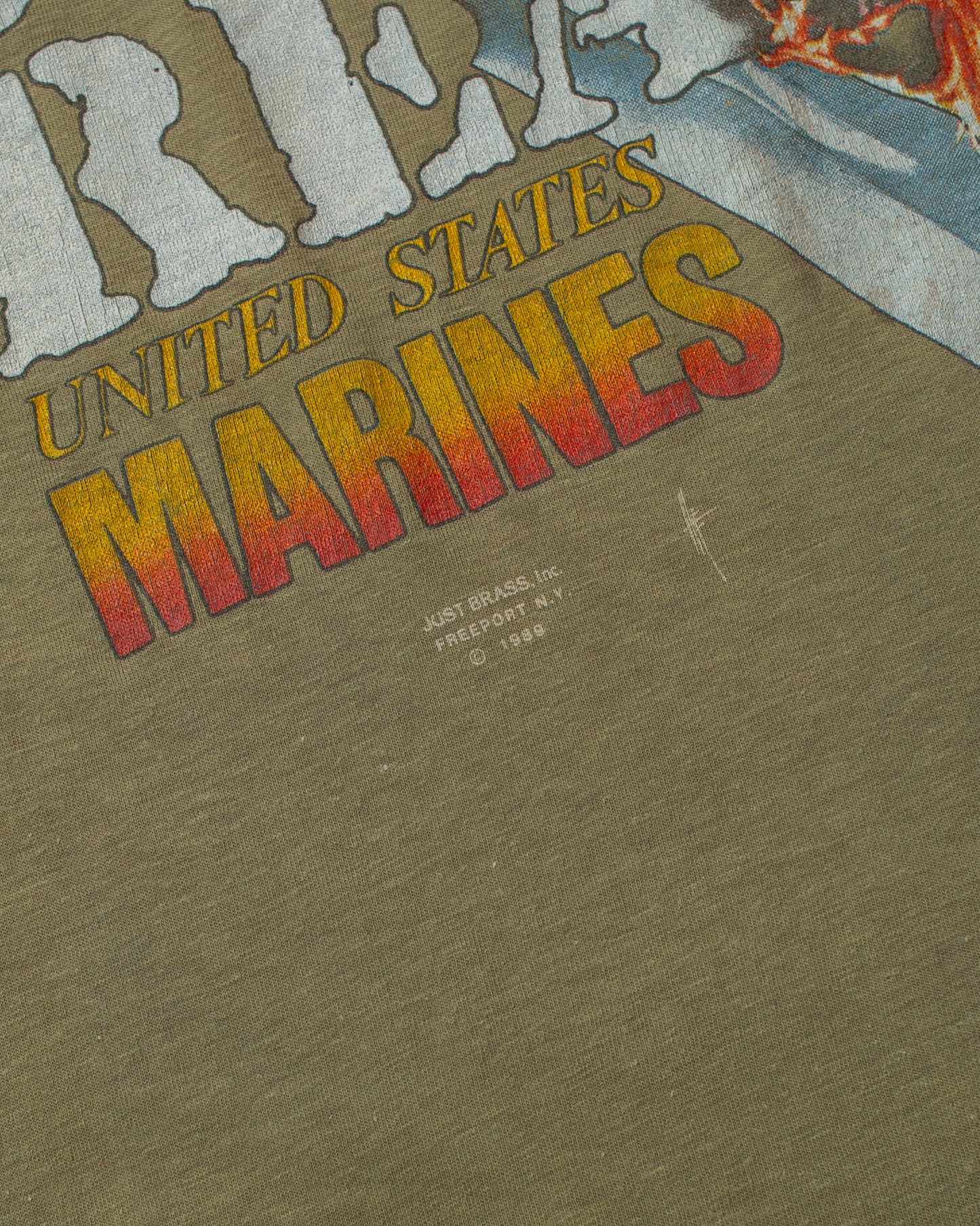 1989 USMC Combat Ready T-shirt khaki - S