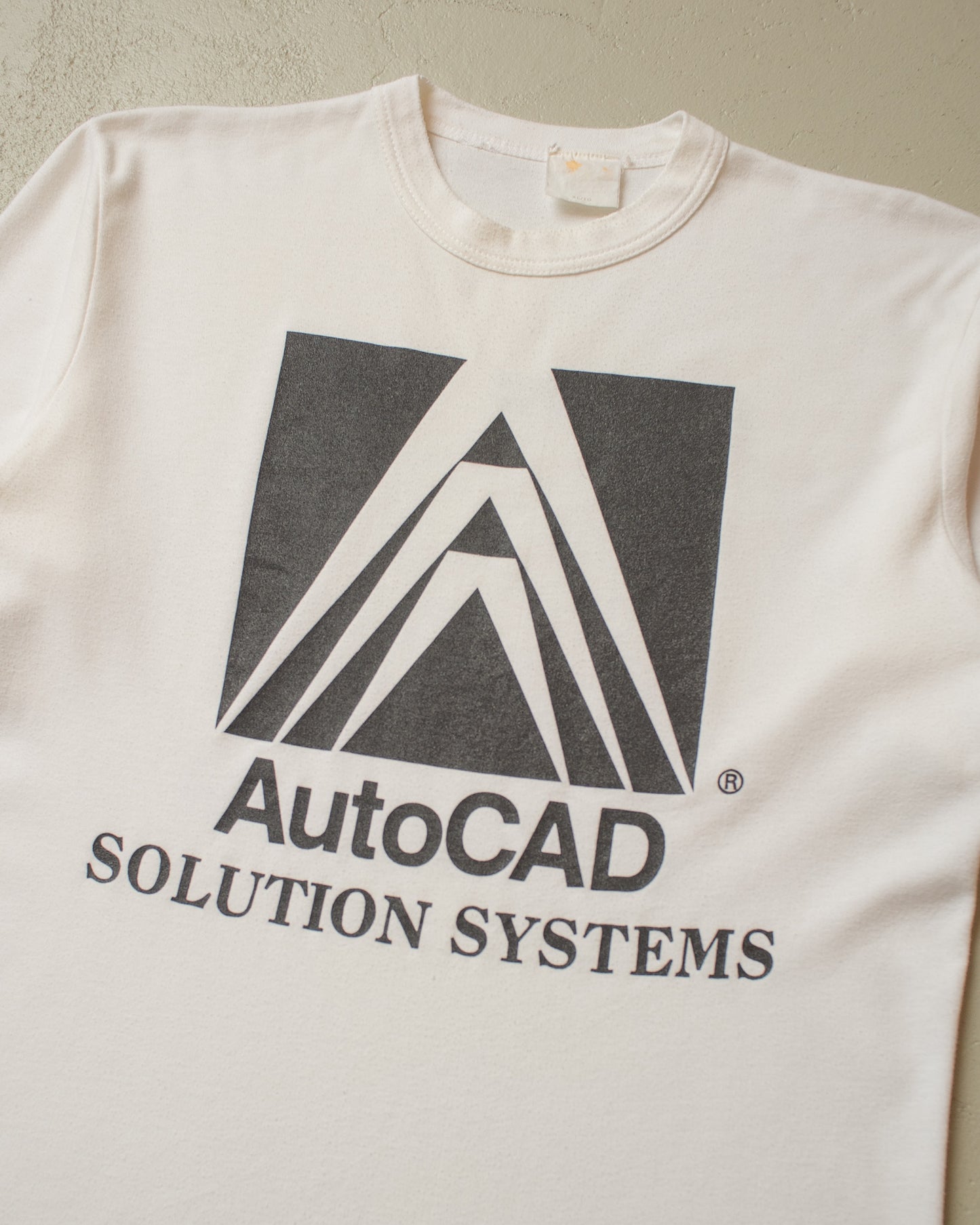 1980s AutoCAD Software T-shirt white - M/L