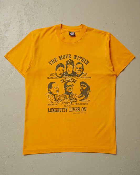 1989 "Longevity lives on" T-shirt yellow - M/L