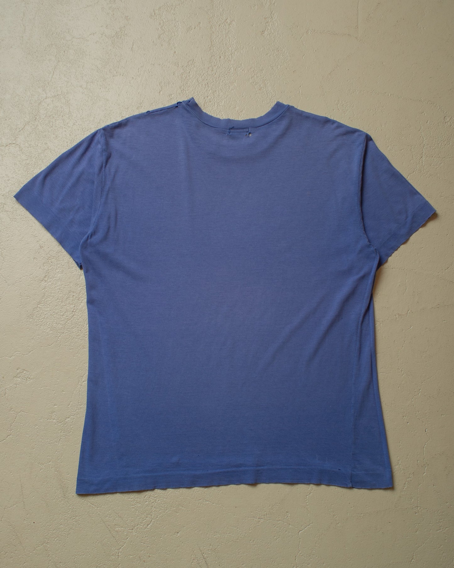 1980s/90s distressed Benetton T-shirt blue - L