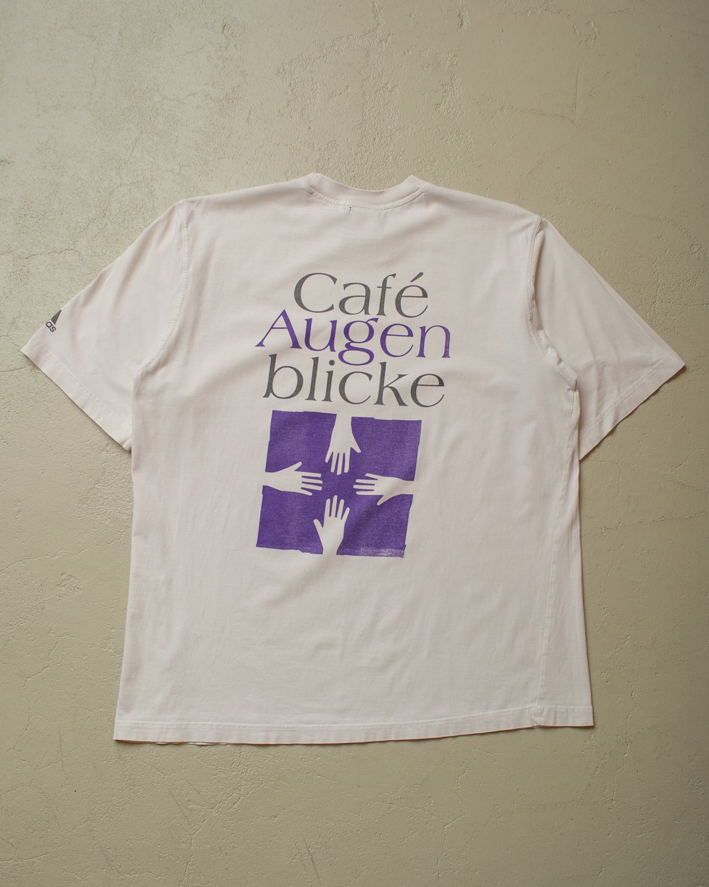 2000s Adidas Café T-shirt white - XL