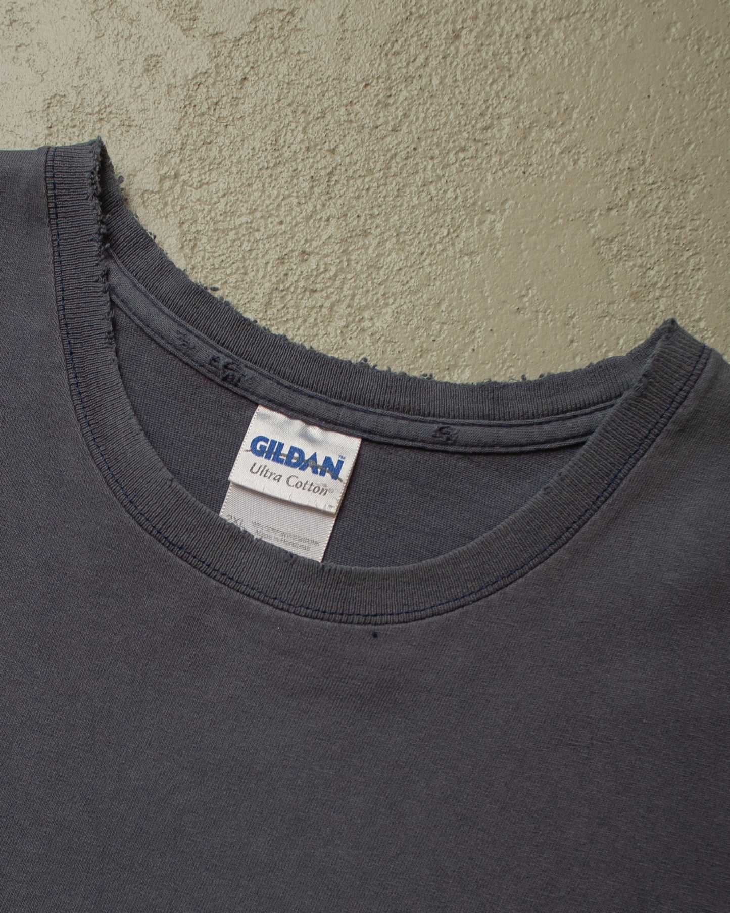 2000s distressed Meyer Werft T-shirt navyblue - XXL